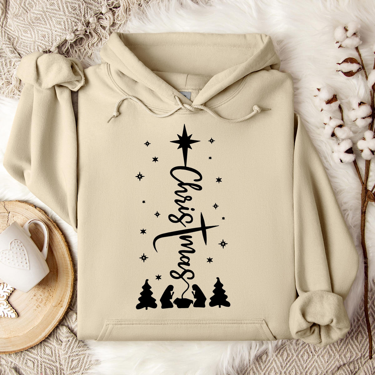 Christmas Cross Hoodie