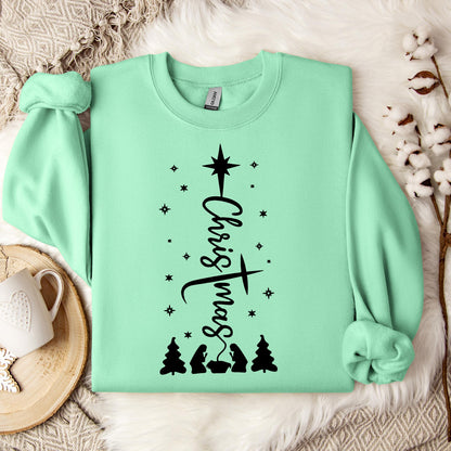 Christmas Cross Sweatshirt