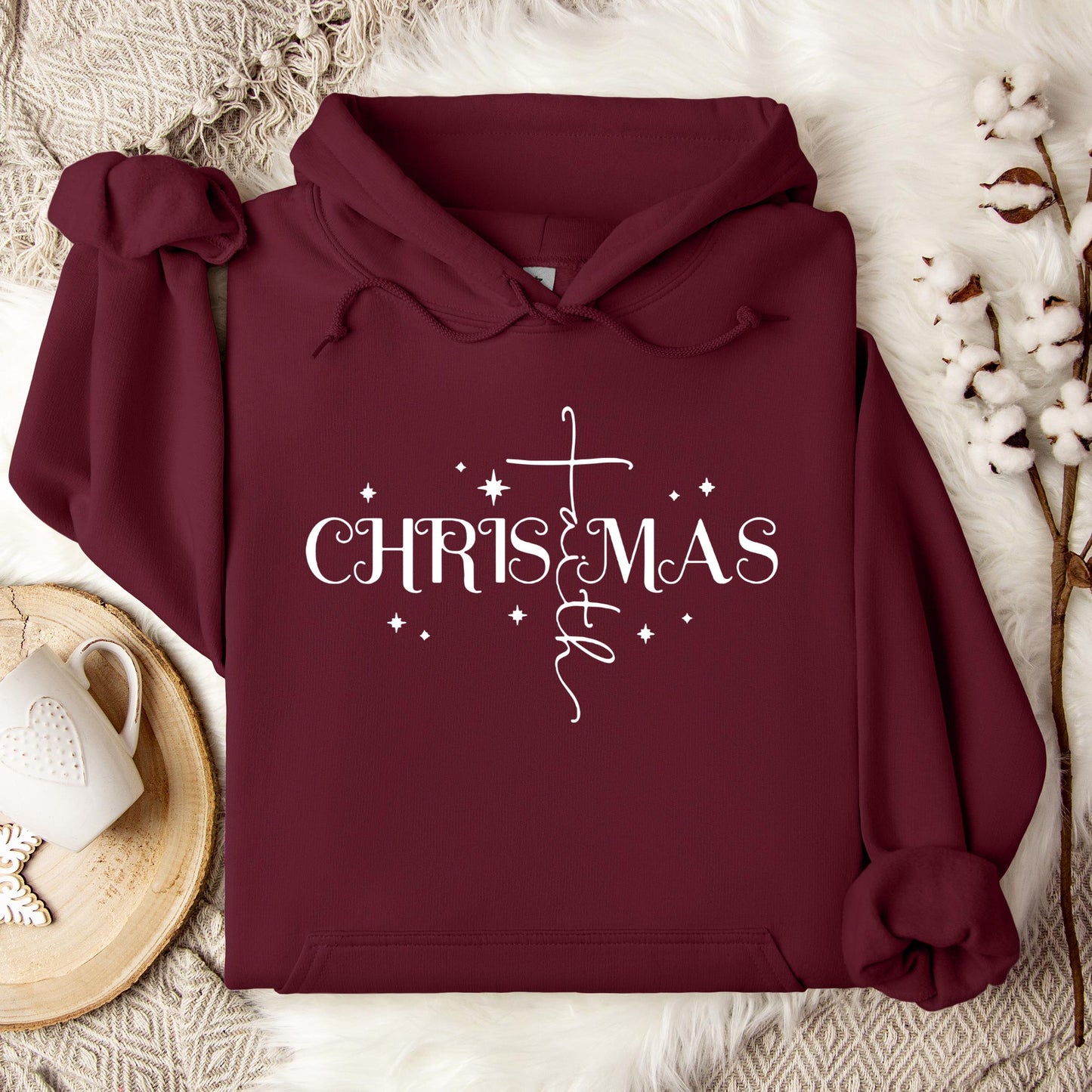 Christmas Faith Cross 01 Hoodie