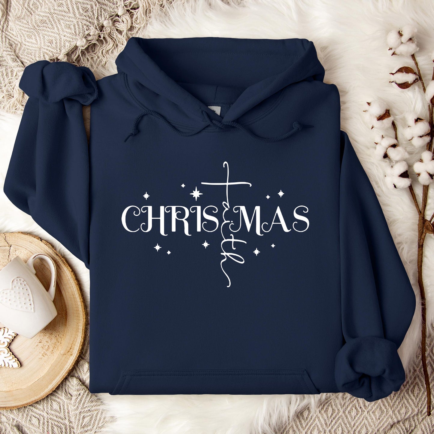 Christmas Faith Cross 01 Hoodie