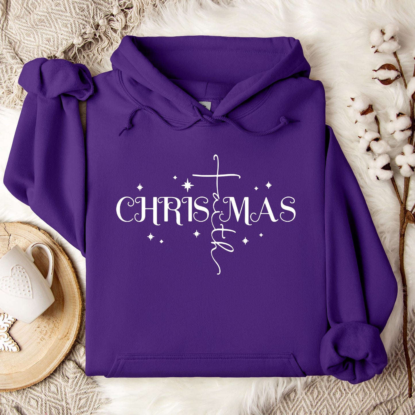 Christmas Faith Cross 01 Hoodie