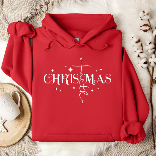 Christmas Faith Cross 01 Hoodie