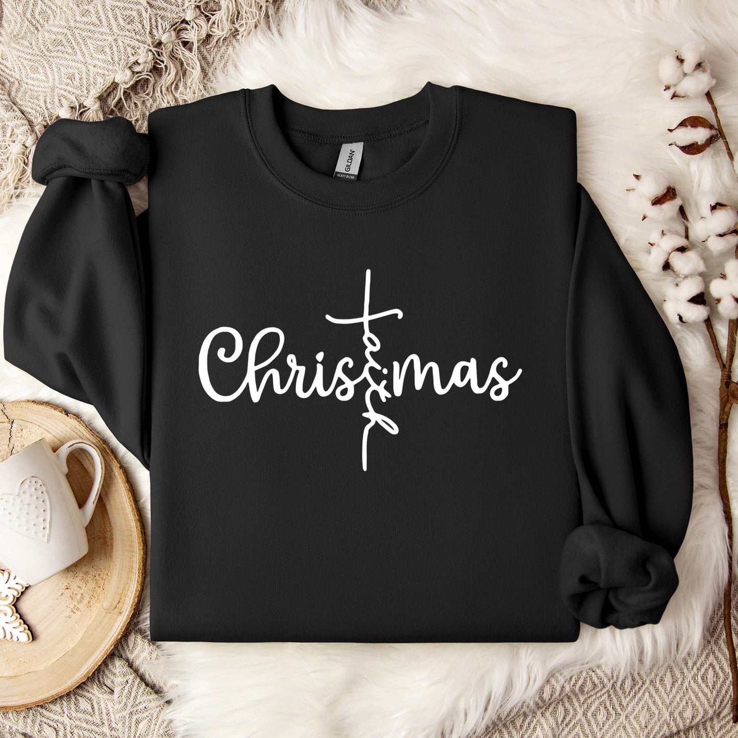 Christmas Faith Cross Sweatshirt