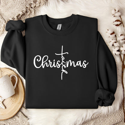 Christmas Faith Cross Sweatshirt
