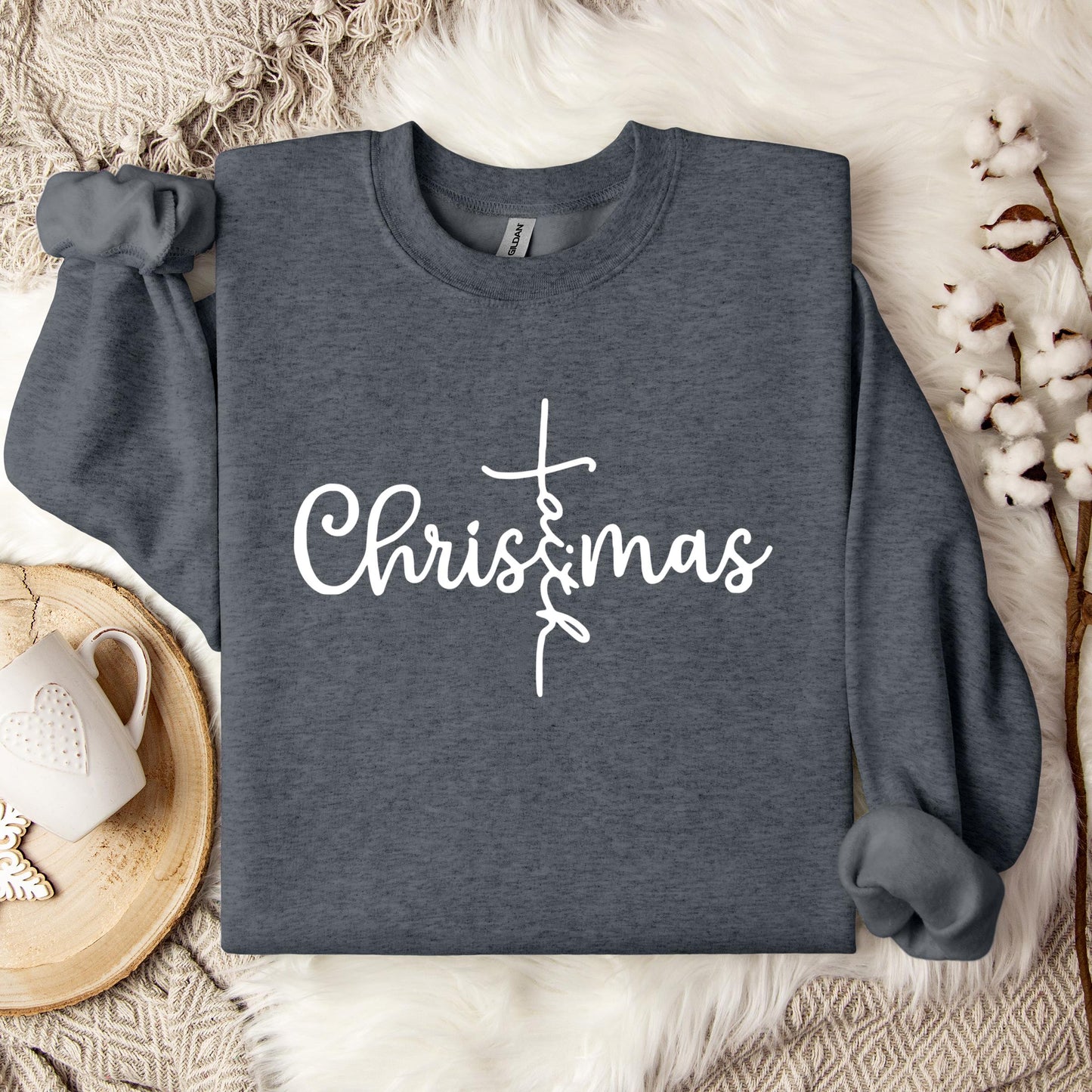 Christmas Faith Cross Sweatshirt