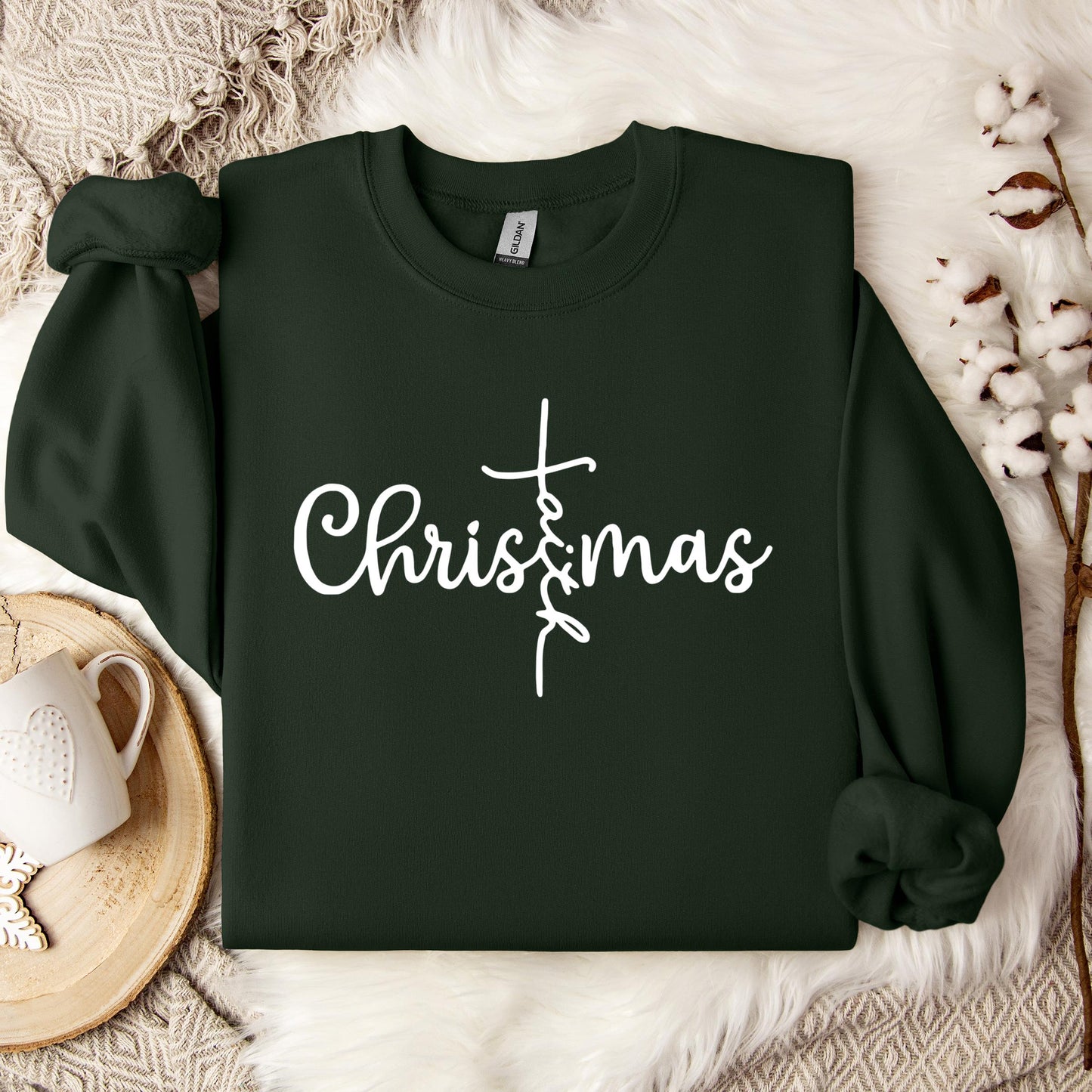 Christmas Faith Cross Sweatshirt