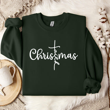 Christmas Faith Cross Sweatshirt