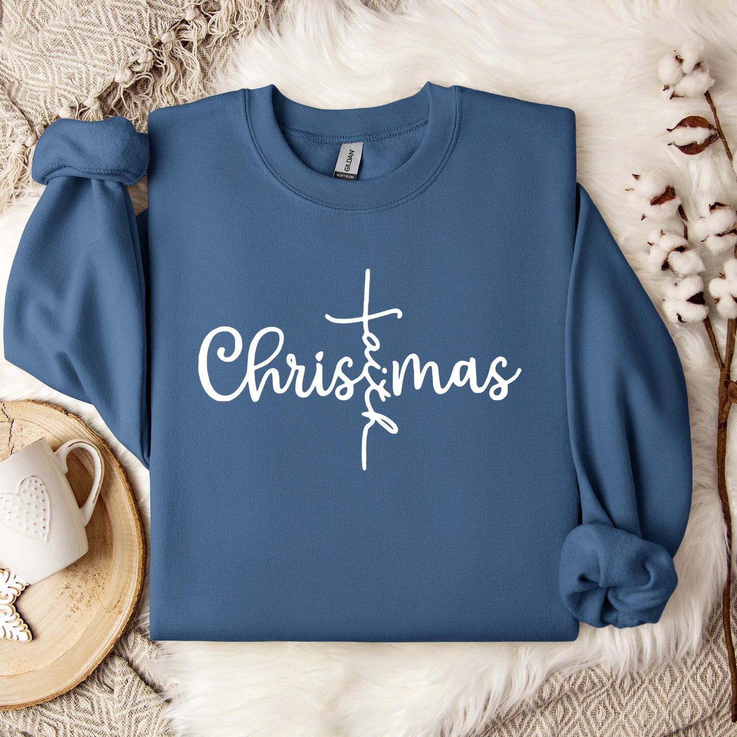 Christmas Faith Cross Sweatshirt