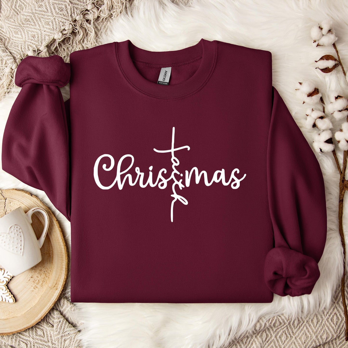 Christmas Faith Cross Sweatshirt