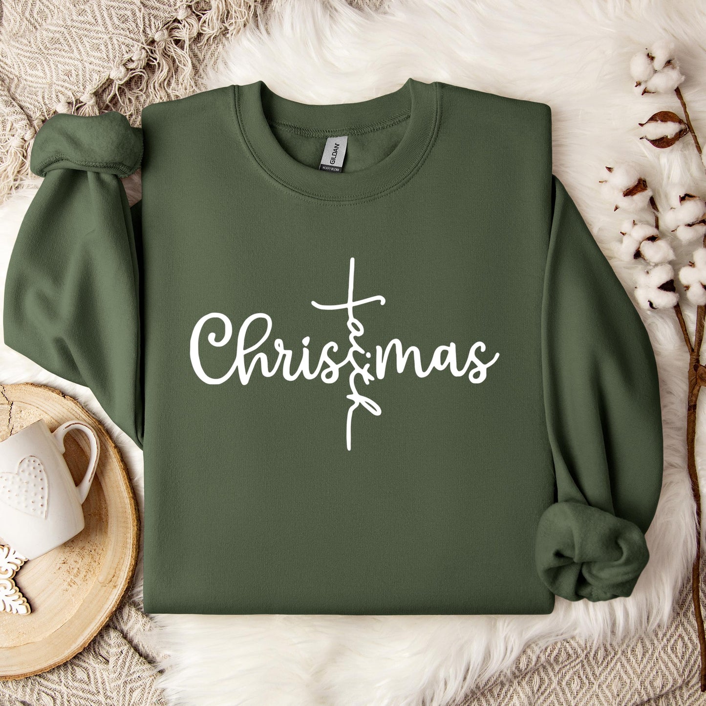 Christmas Faith Cross Sweatshirt