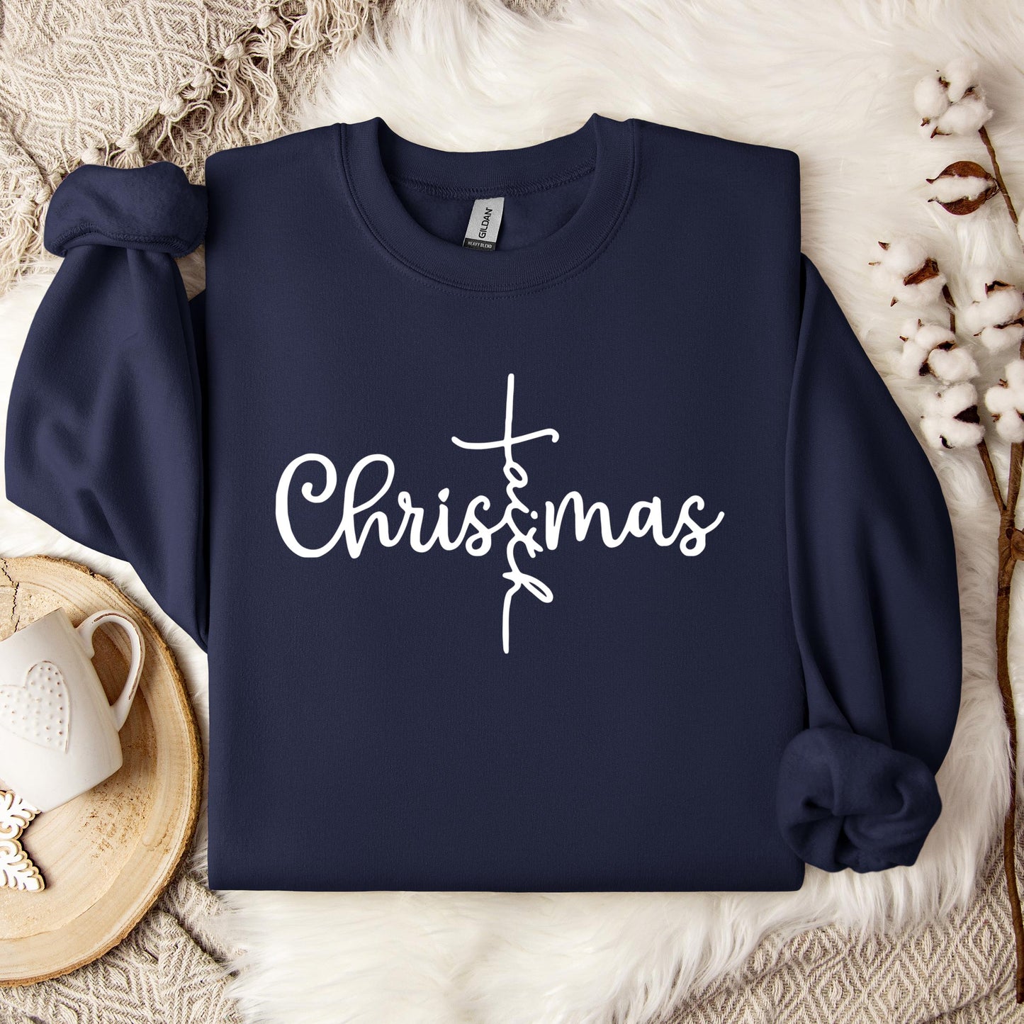 Christmas Faith Cross Sweatshirt