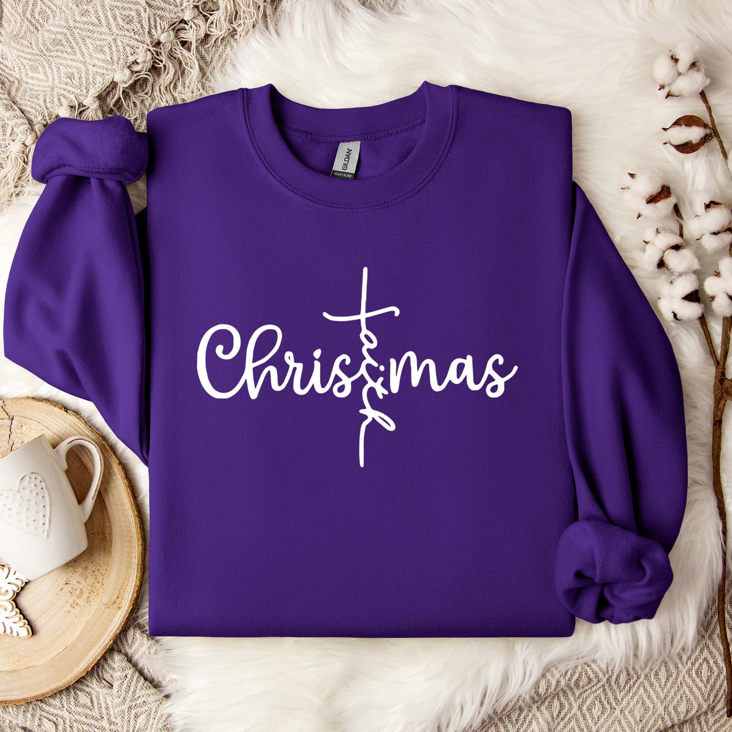 Christmas Faith Cross Sweatshirt