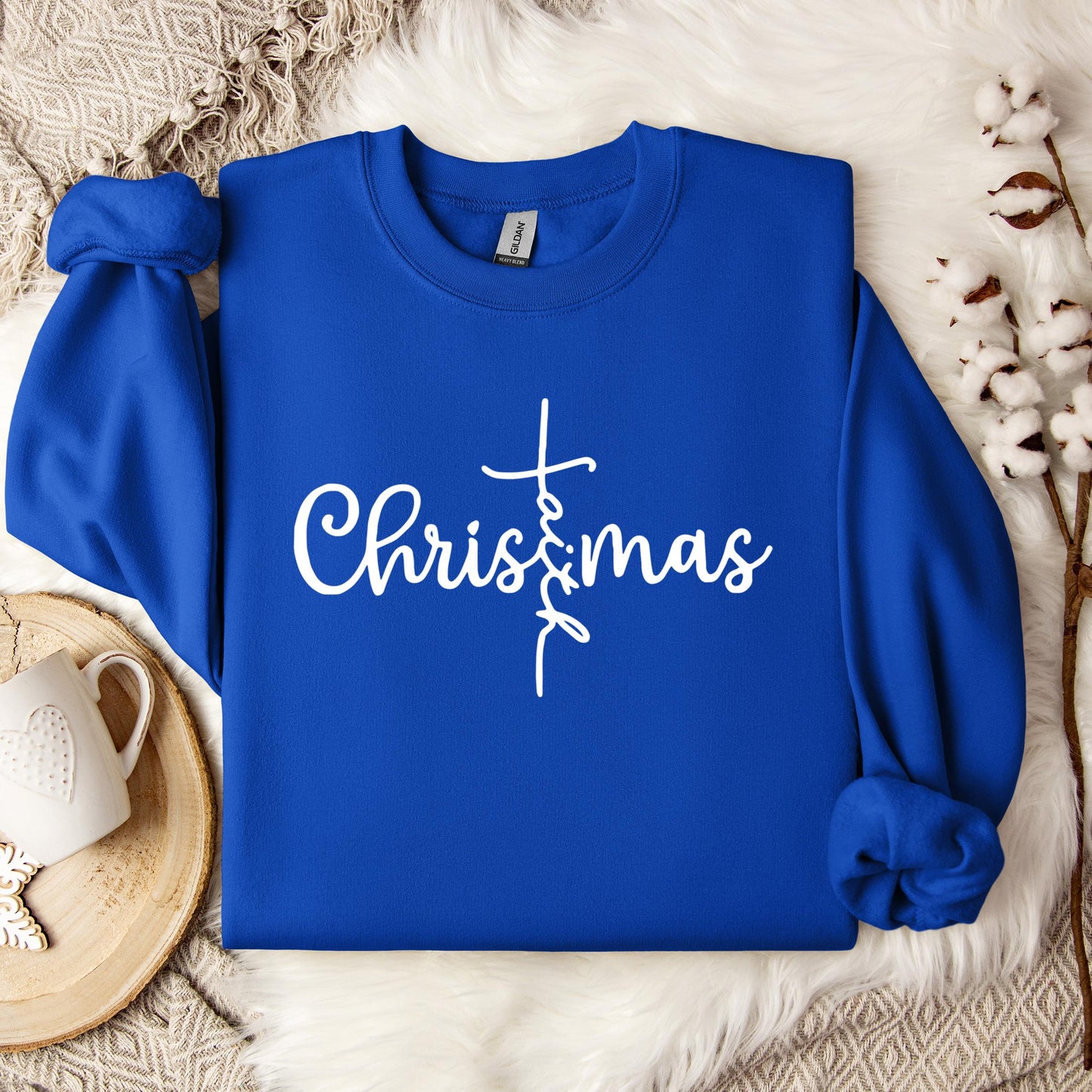 Christmas Faith Cross Sweatshirt