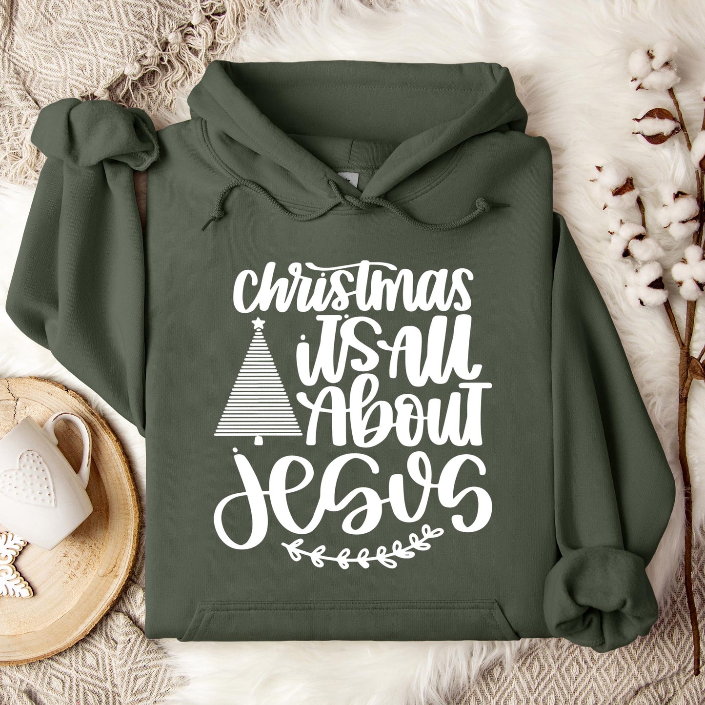 Christmas Is All About Jesus Hoodie