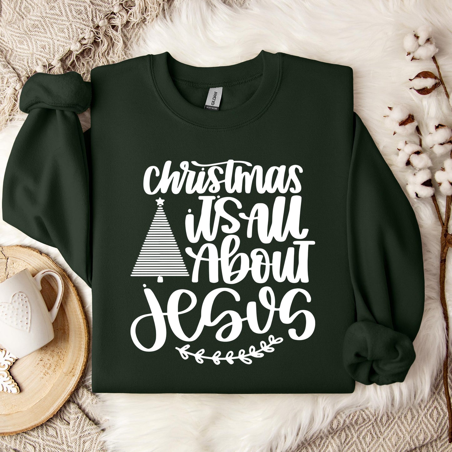 Christmas Is All About Jesus Sweatshirt