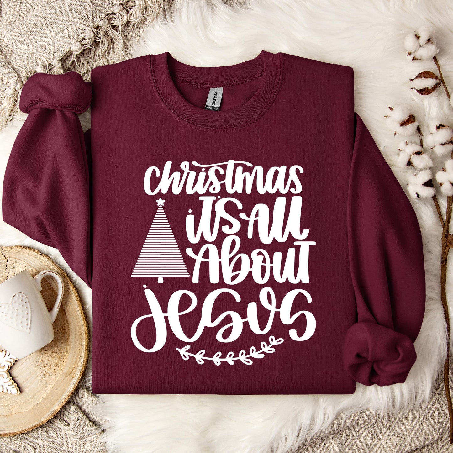 Christmas Is All About Jesus Sweatshirt