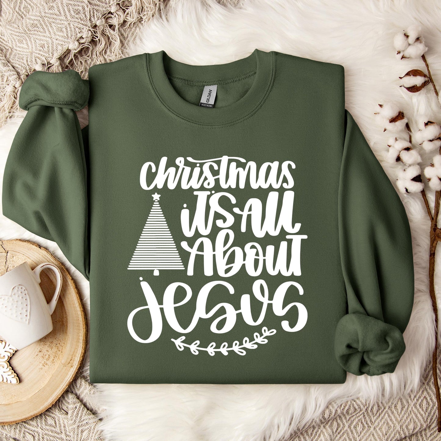 Christmas Is All About Jesus Sweatshirt