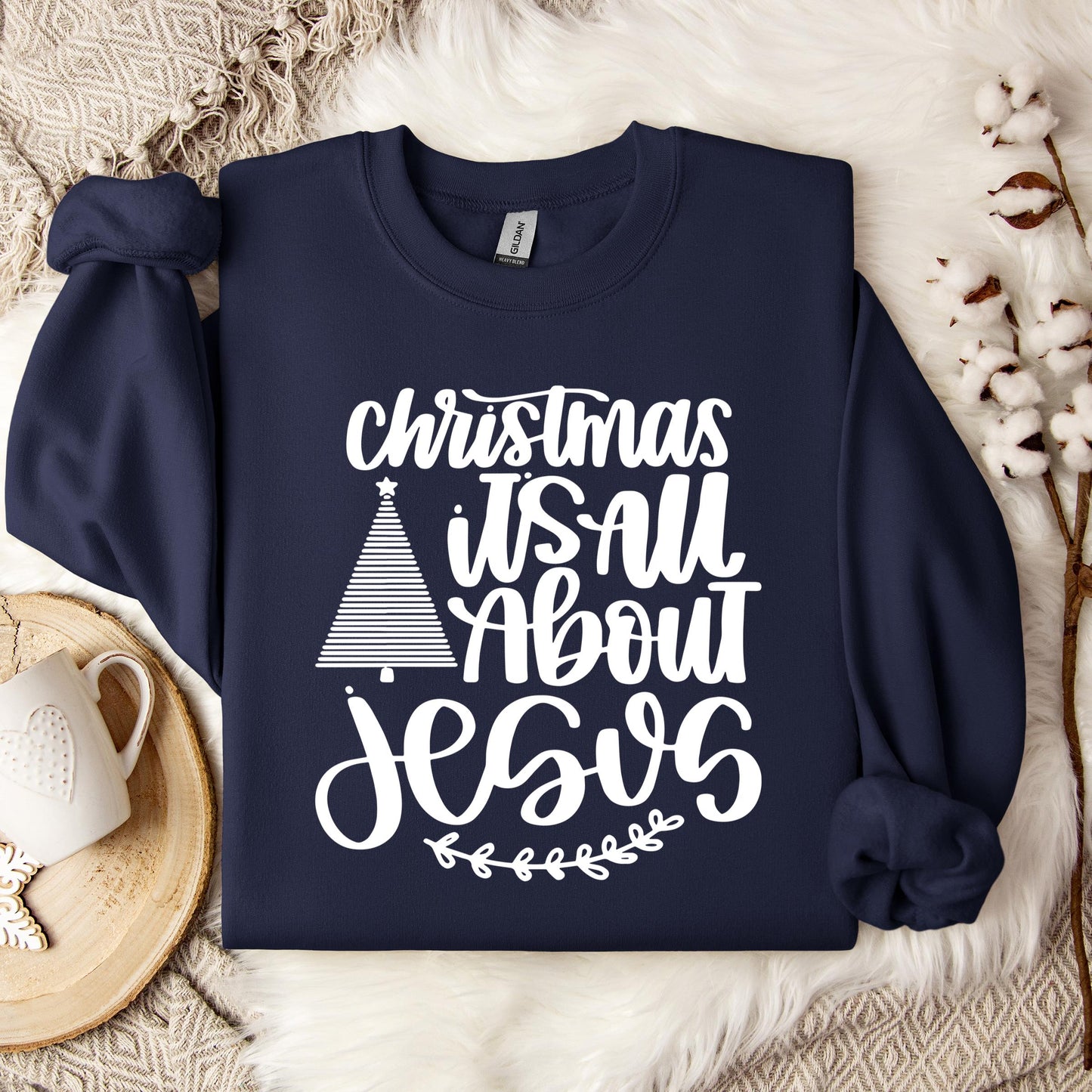 Christmas Is All About Jesus Sweatshirt