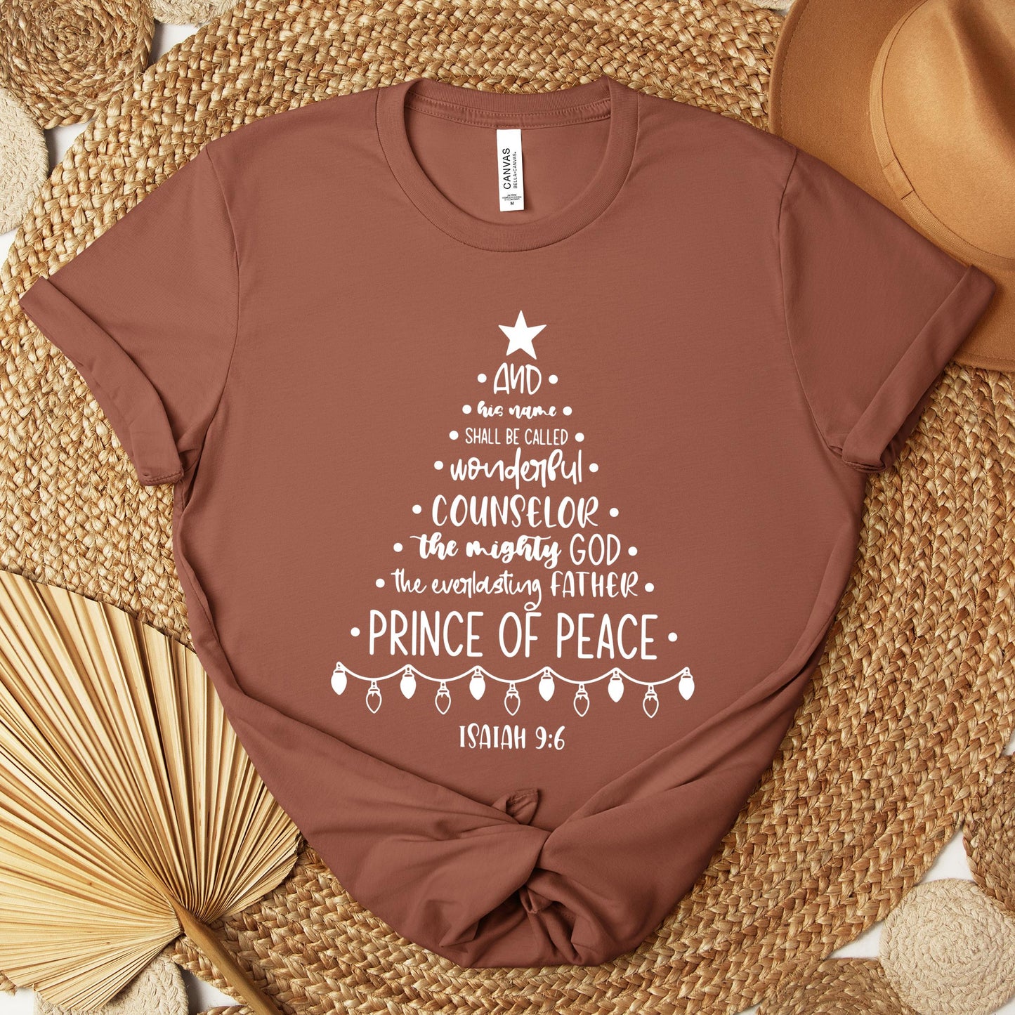 Christmas Nativity Tree Isaiah 9.6 Premium T-shirt