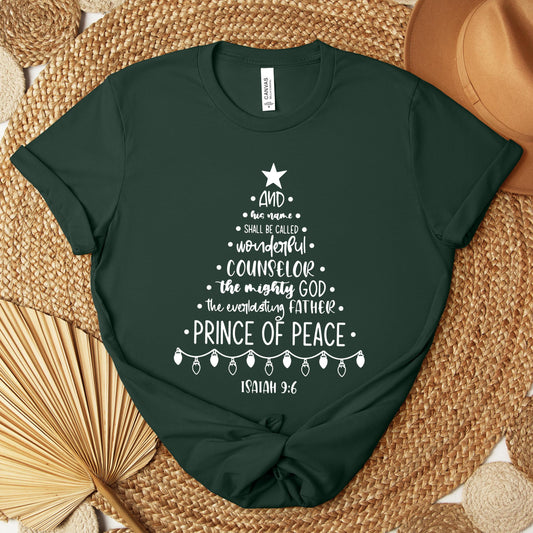 Christmas Nativity Tree Isaiah 9.6 Premium T-shirt