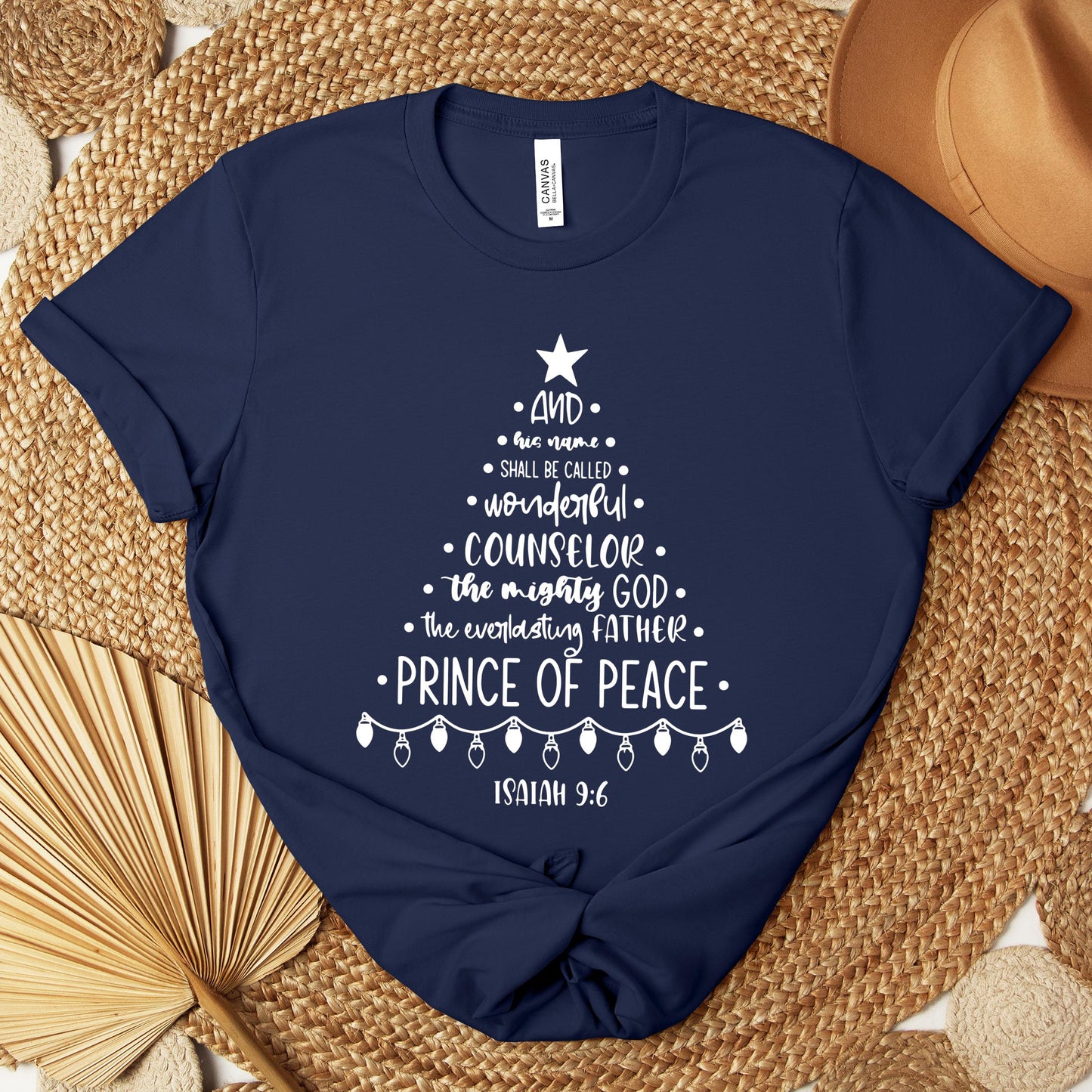 Christmas Nativity Tree Isaiah 9.6 Premium T-shirt