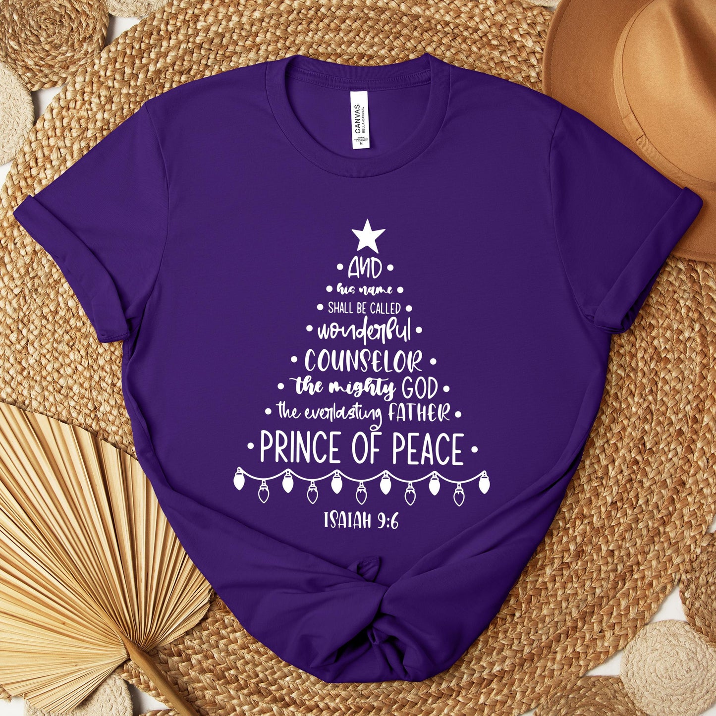Christmas Nativity Tree Isaiah 9.6 Premium T-shirt