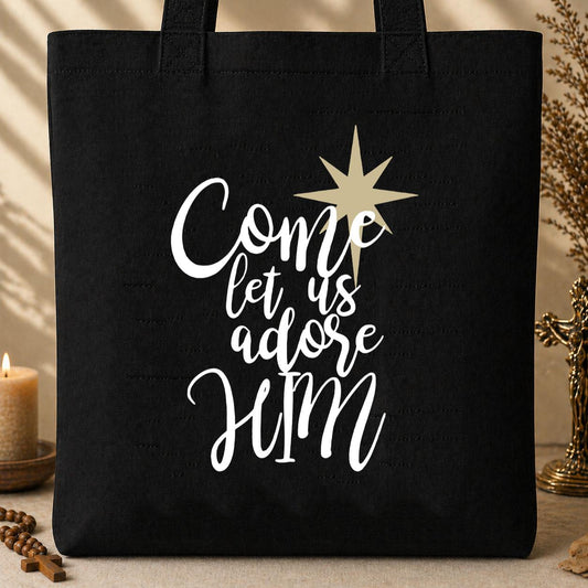Come Let Us Adore Him Tote Bag