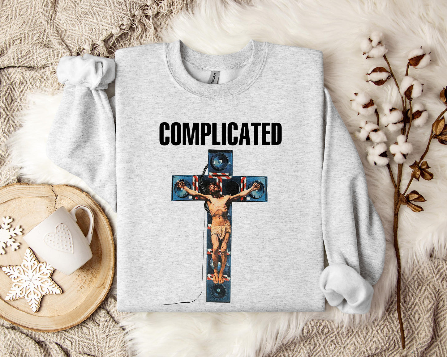 Complicated Jesus On The Cross Sweatshirt