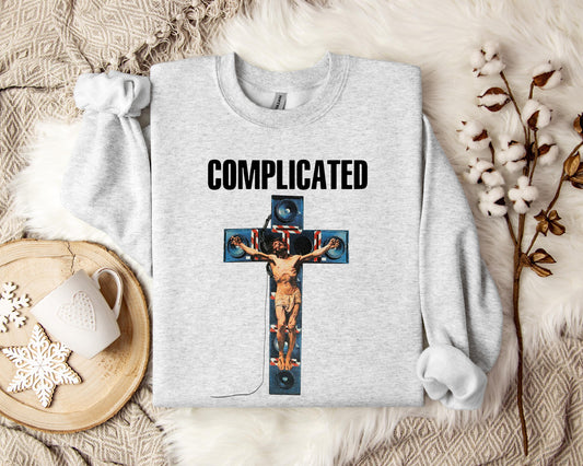 Complicated Jesus On The Cross Sweatshirt