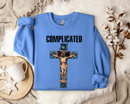 Complicated Jesus On The Cross Sweatshirt
