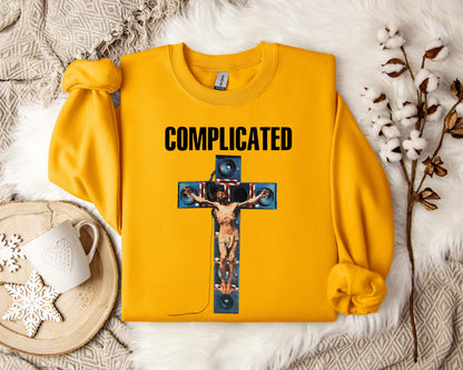 Complicated Jesus On The Cross Sweatshirt