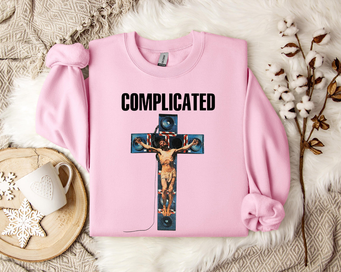 Complicated Jesus On The Cross Sweatshirt