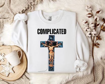 Complicated Jesus On The Cross Sweatshirt