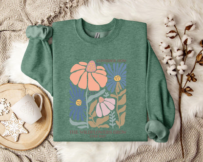 Consider How The Wildflowers Grow Luke 12.27 01 Sweatshirt