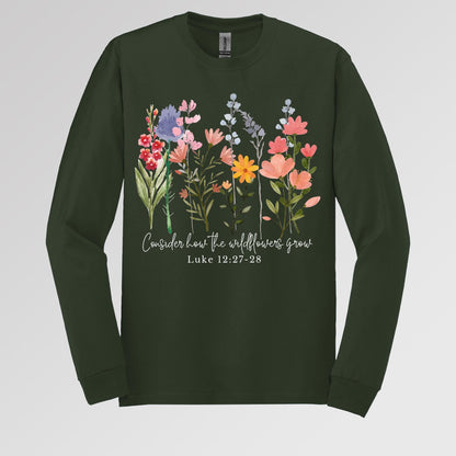 Consider how the wildflowers grow Luke 12.27-28 01