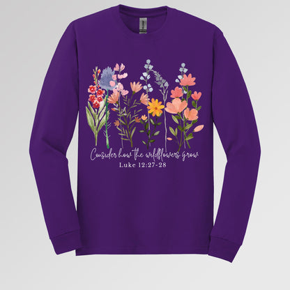 Consider how the wildflowers grow Luke 12.27-28 01