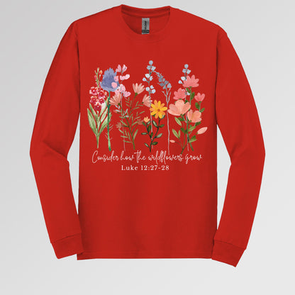 Consider how the wildflowers grow Luke 12.27-28 01