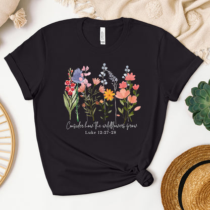 Consider how the wildflowers grow Luke 12.27-28 01
