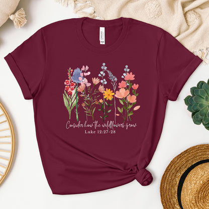 Consider how the wildflowers grow Luke 12.27-28 01