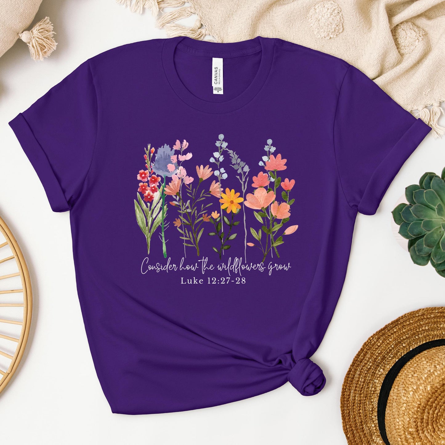 Consider how the wildflowers grow Luke 12.27-28 01