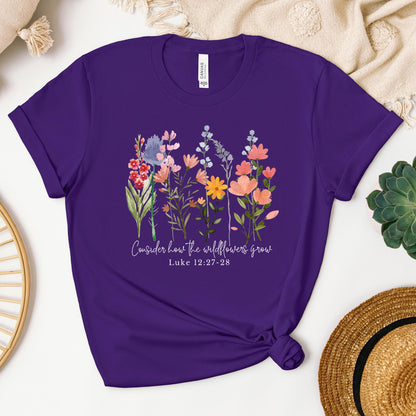 Consider how the wildflowers grow Luke 12.27-28 01