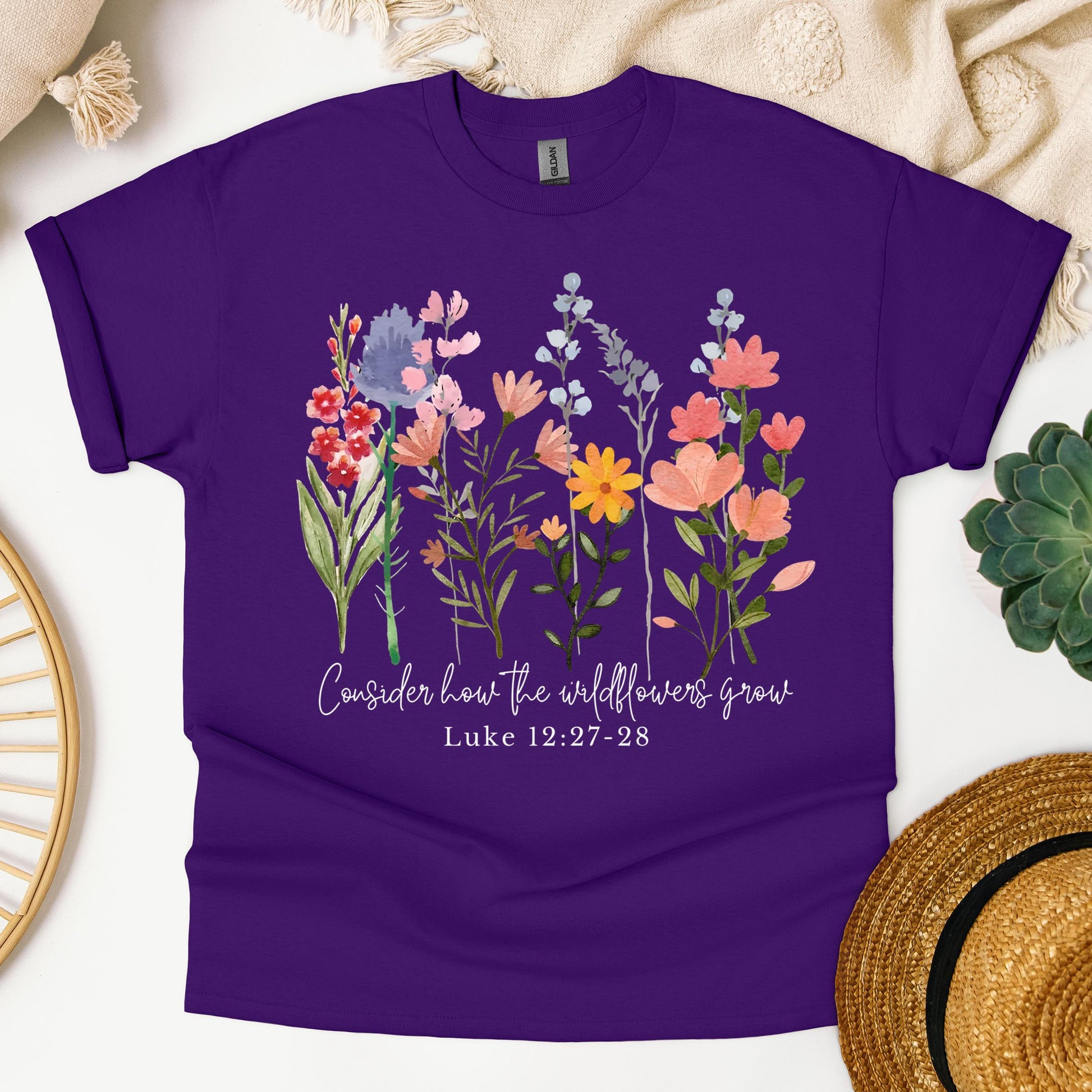 Consider how the wildflowers grow Luke 12.27-28 01
