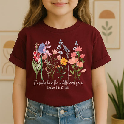 Consider how the wildflowers grow Luke 12.27-28 01