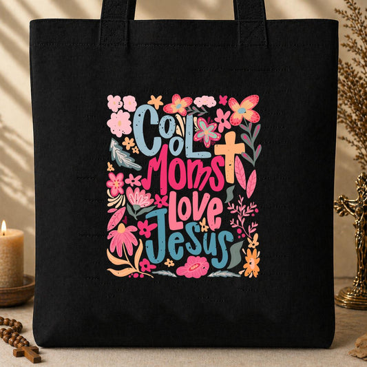 Cool Moms Love Jesus 01 Tote Bag