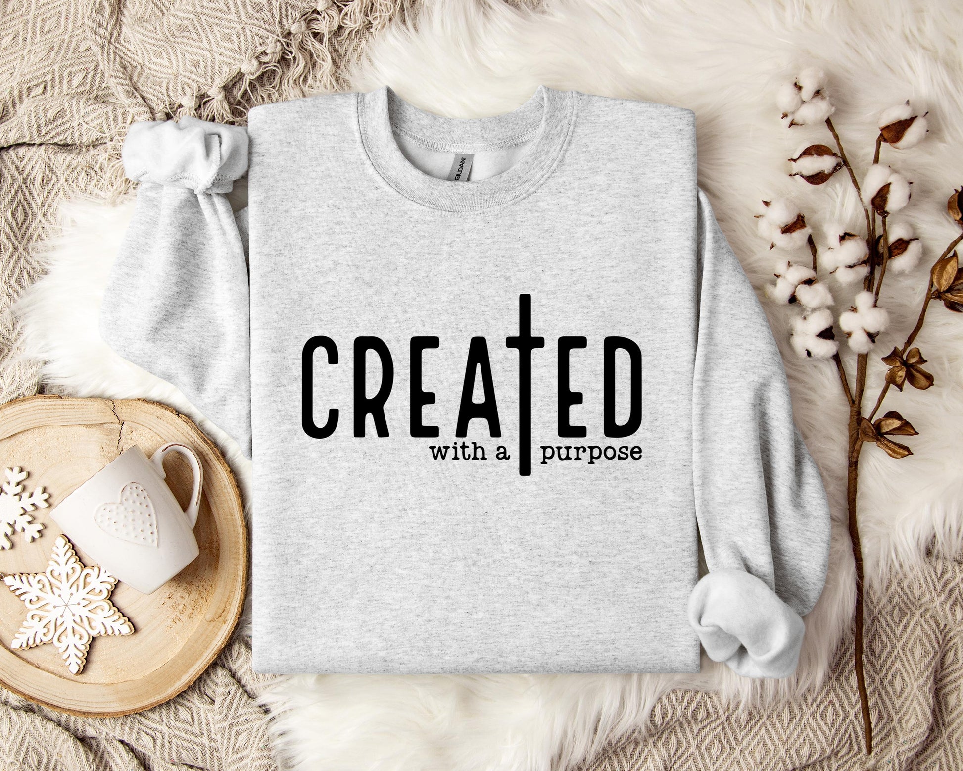 Created With A Purpose Cross Sweatshirt
