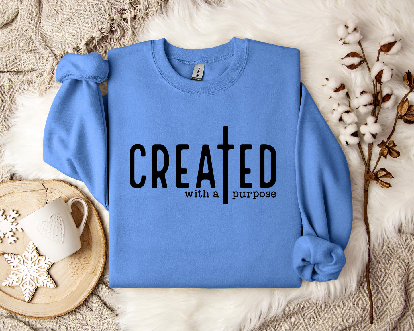 Created With A Purpose Cross Sweatshirt