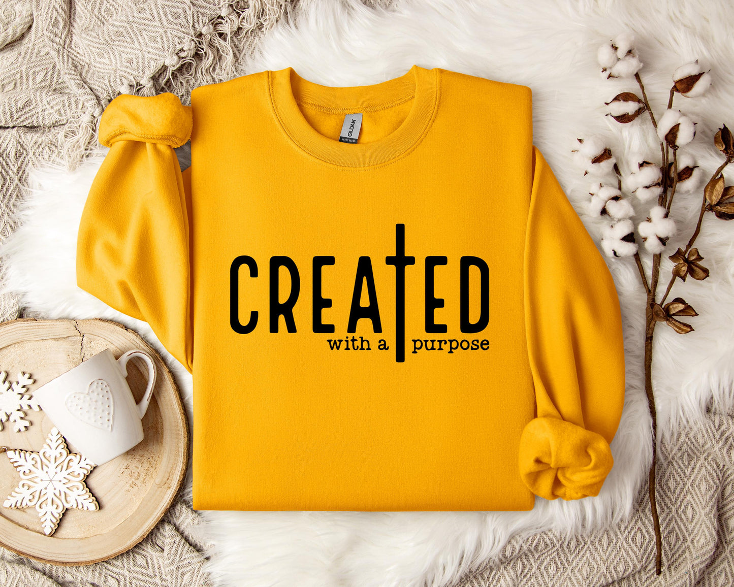 Created With A Purpose Cross Sweatshirt