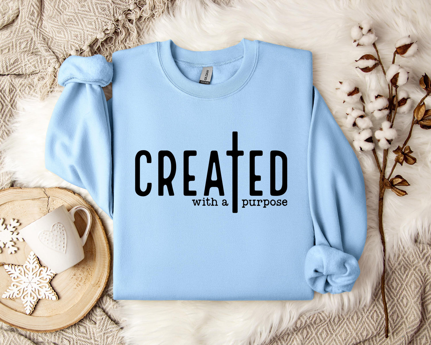 Created With A Purpose Cross Sweatshirt