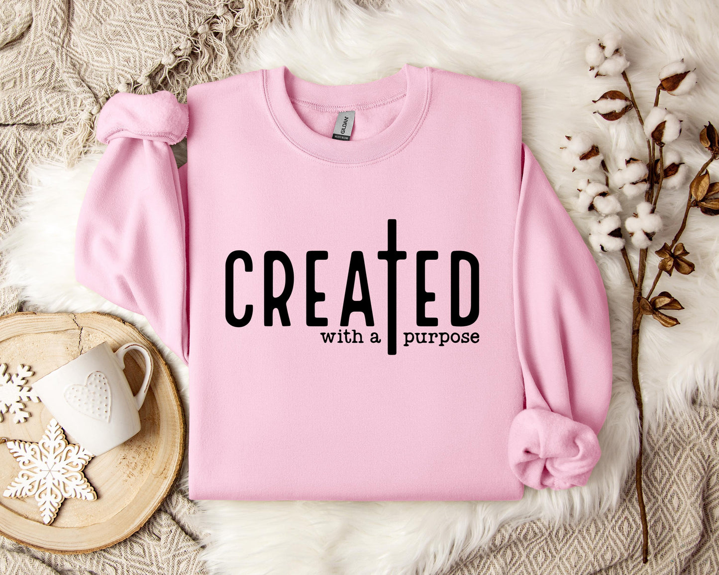 Created With A Purpose Cross Sweatshirt