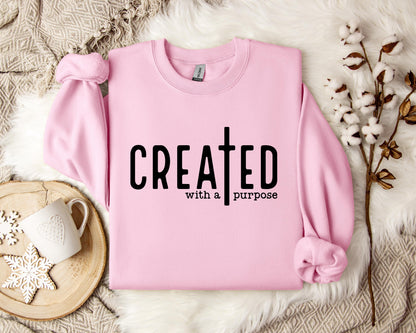 Created With A Purpose Cross Sweatshirt